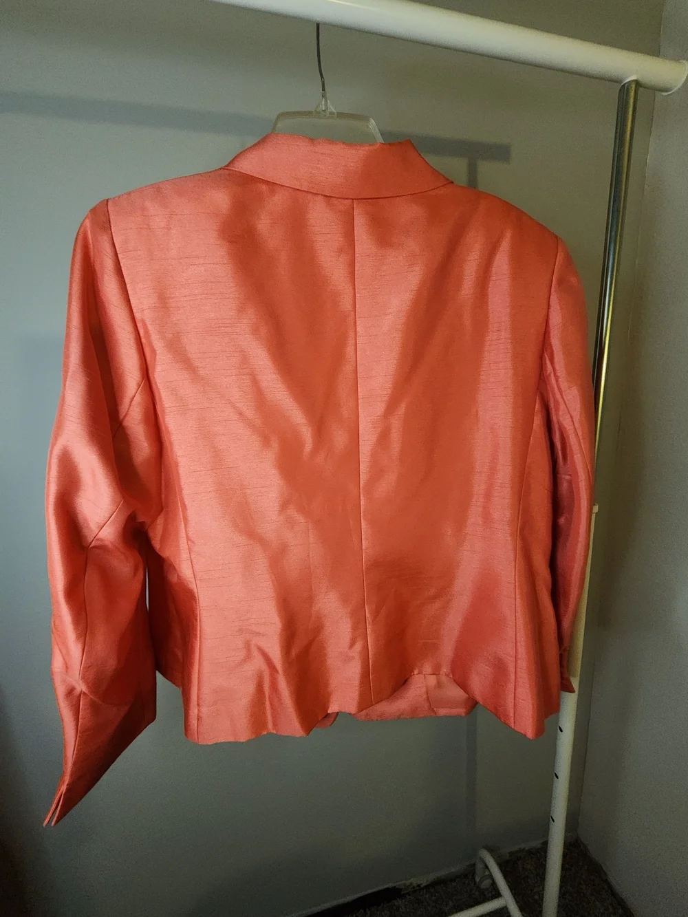 John Meyer Collection Coral-Peach Women's 2pcs Set Blazer With Matching Dress.